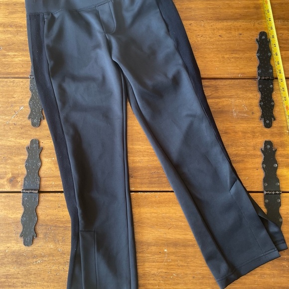 Pam & Gela Black Front Slit Cigarette Pants Size Small S - Picture 3 of 12